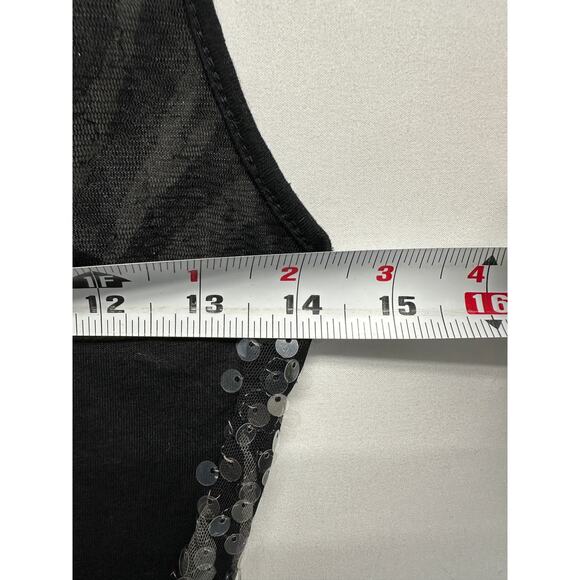 Wet Seal Sequin Zebra Racerback Tank Top XS Y2K Party Club - Picture 7 of 9